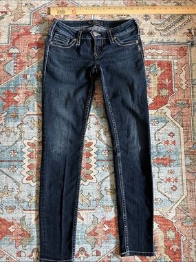 Silver Jeans Dark Indigo Skinny Jeans